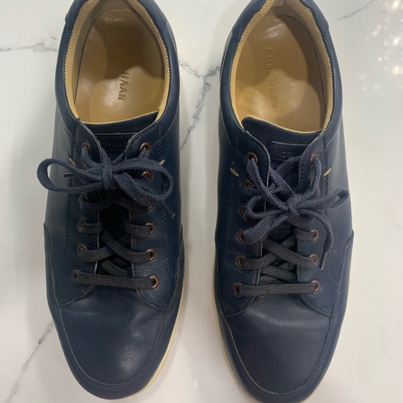 Cole Haan Men’s Navy‎ Blue Leather Upper Boat Shoes. Size 11 1/2 - Picture 2 of 10